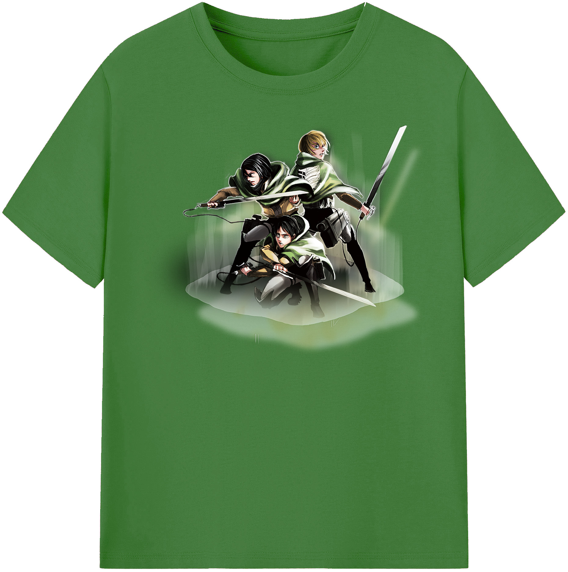 （画像用） 進撃の巨人 Attack on Titan レディースカジュアルプリントTシャツ（綿100％）